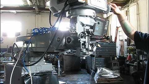 JET 2-AXIS CNC VERTICAL MILLING MACHINE - 10" x 54" - ANILAM SERIES 1100 CONTROL