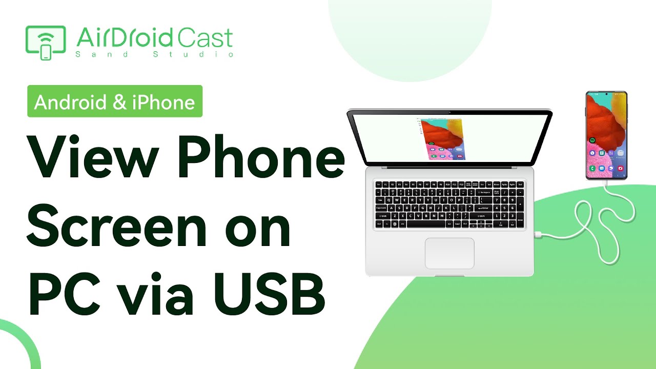 How to View Android and iPhone Screen on PC via USB - YouTube