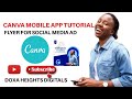 How to create a flyer with Canva Mobile App for your Social Media Marketing Campaign