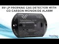 RV LP Propane Gas Detector with CO Carbon Monoxide Alarm