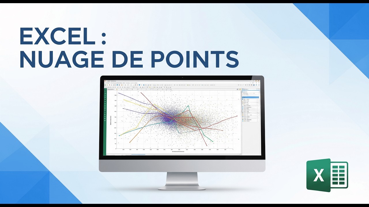 Créer un GRAPHIQUE en NUAGE DE POINTS sur Excel (Tuto Complet Excel 03 ...