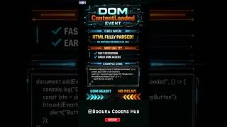 Run JS ASAP⚡ DOMContentLoaded Explained | Fast DOM Access in JS | DOMContentLoaded vs window.onload
