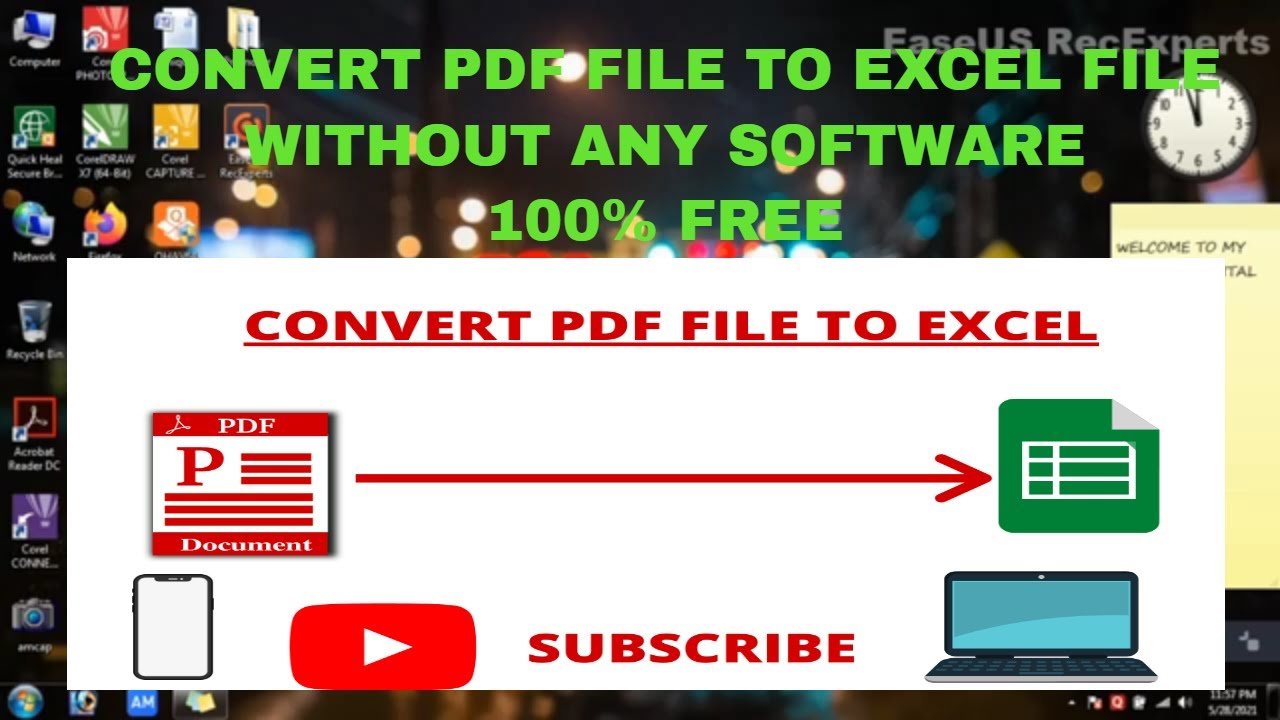 best pdf to excel converter online free without email