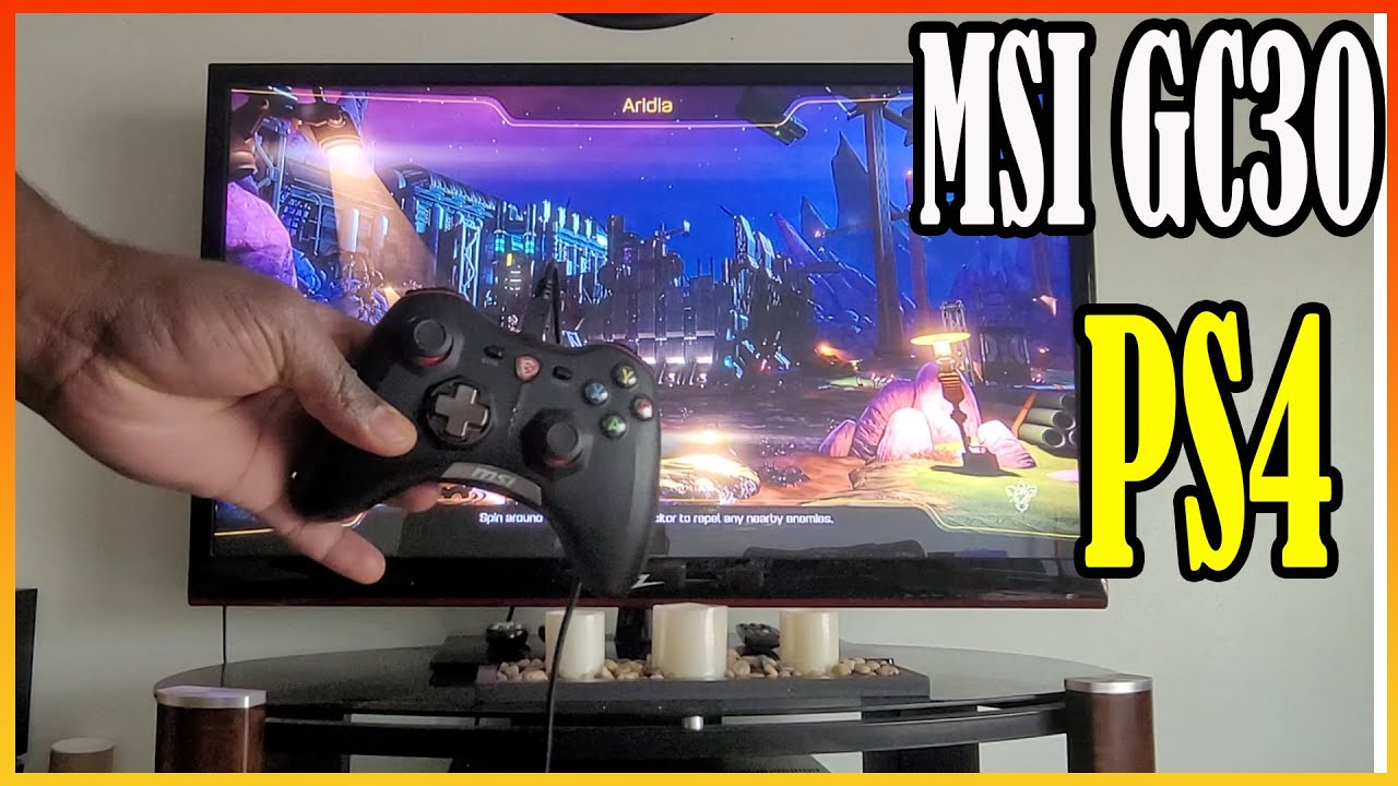 How To Connect MSI GC30 Game Pad To PlayStation 4 - YouTube