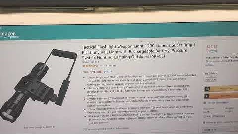 Demo 2 - MA3TY Tactical Flashlight with Pressure Switch Installed