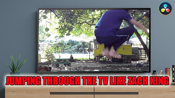 Jumping through a TV tutorial like Zach King in Davinci Resolve 16