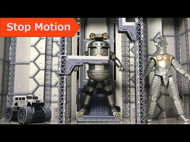 超動セブンガー＆ストレイジ格納庫 コマ撮りレビュー