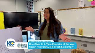 KC Spotlight | Mill Creek Elementary Teacher Wins "One Class at a Time" Contest