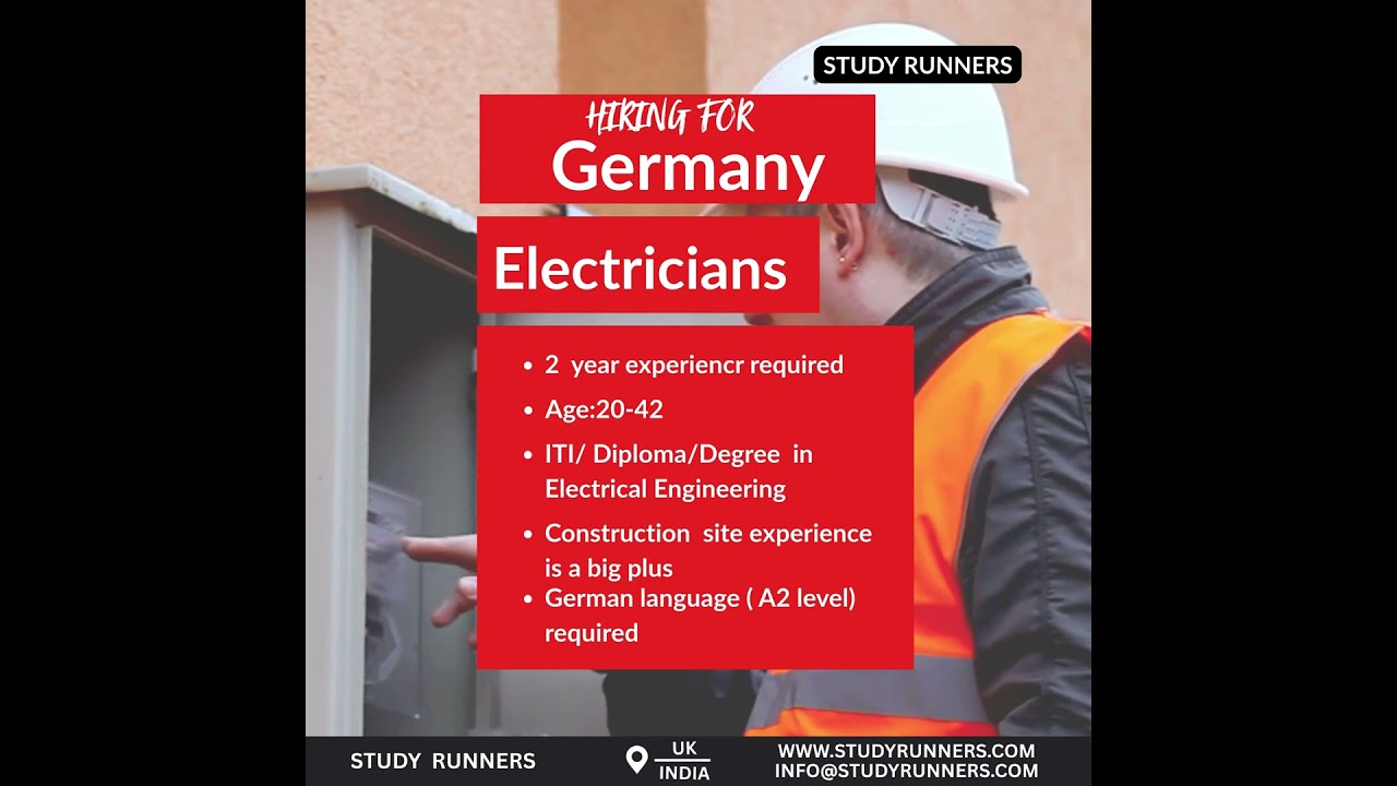 🔌 Electricians Wanted in Germany! 🇩🇪