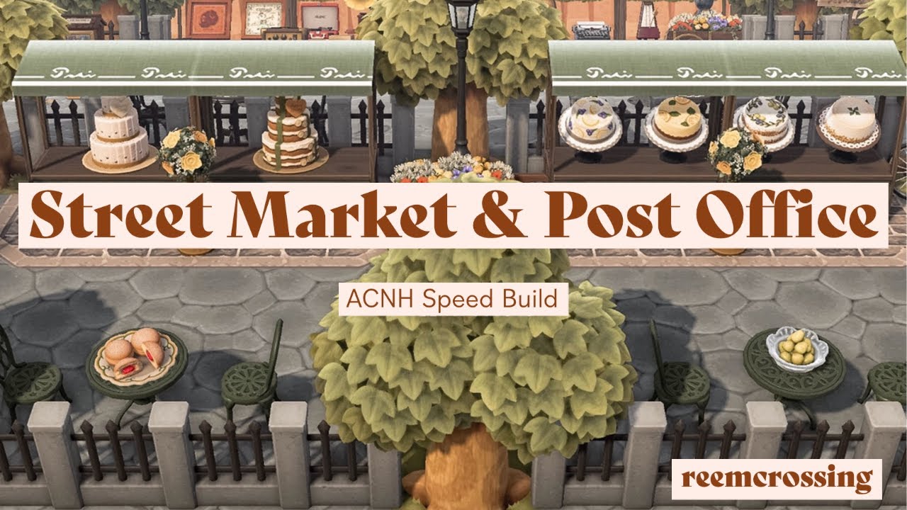 Street Market & Post Office Speed Build Animal Crossing New