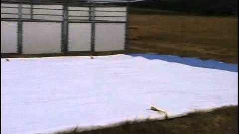 ChinookStalls.com - Step 7 Roof tarp layout assembly