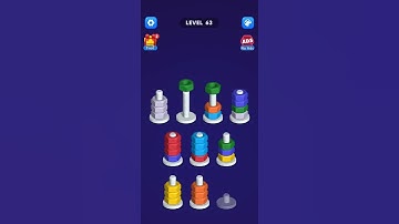 Nut sort puzzle level 63 #games #androidpuzzlegame #gaming #realpuzzlegames #puzzle #addictivegames
