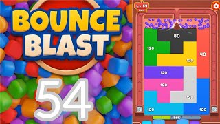 Bounce Blast – Level 54: Rapid Ricochet #bounceblast #bounceblastpuzzlegame #bounceblastsolution 