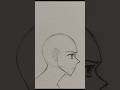 How to draw a female face #shorts