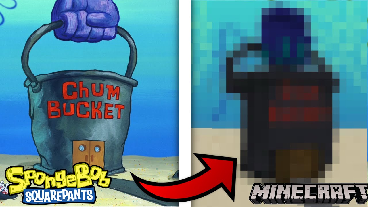 I built the Bikini Bottom in Minecraft! | Episode five (The Chum Bucket)