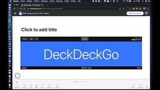 Add your best playgrounds to your slides made with DeckDeckGo
