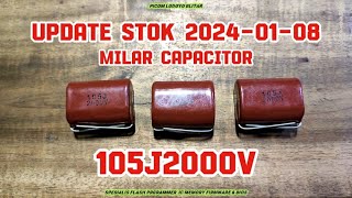 Stock Update: 105J2000V 1uF 2KV Mylar Capacitor | For Electric Fly Swatters, Fans & More