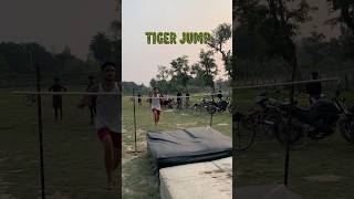tiger🐯🐅 jump✅ #viralvideo #viralvideo #army #ekmotahathighumechala #ncc #ncc