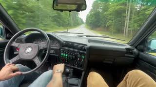 ls swapped e30 inside cabin cruising