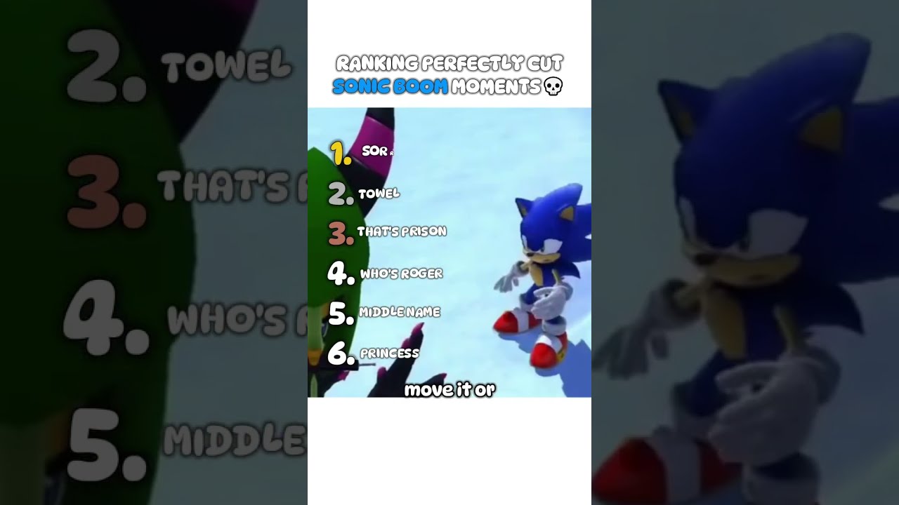 Ranking Perfectly Cut Sonic Boom Moments 