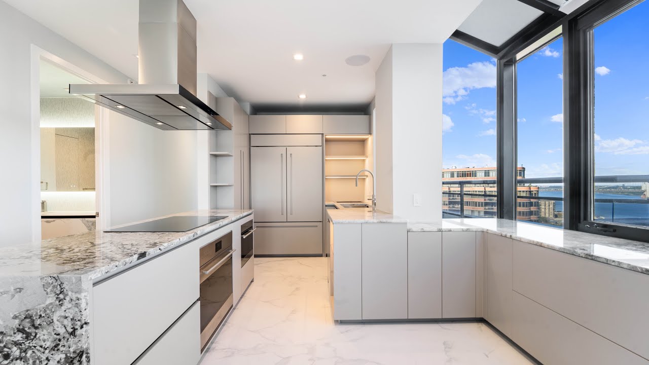 Image showcasing A penthouse apartment remodeling in Cliffside Park NJ. BSH premium ...