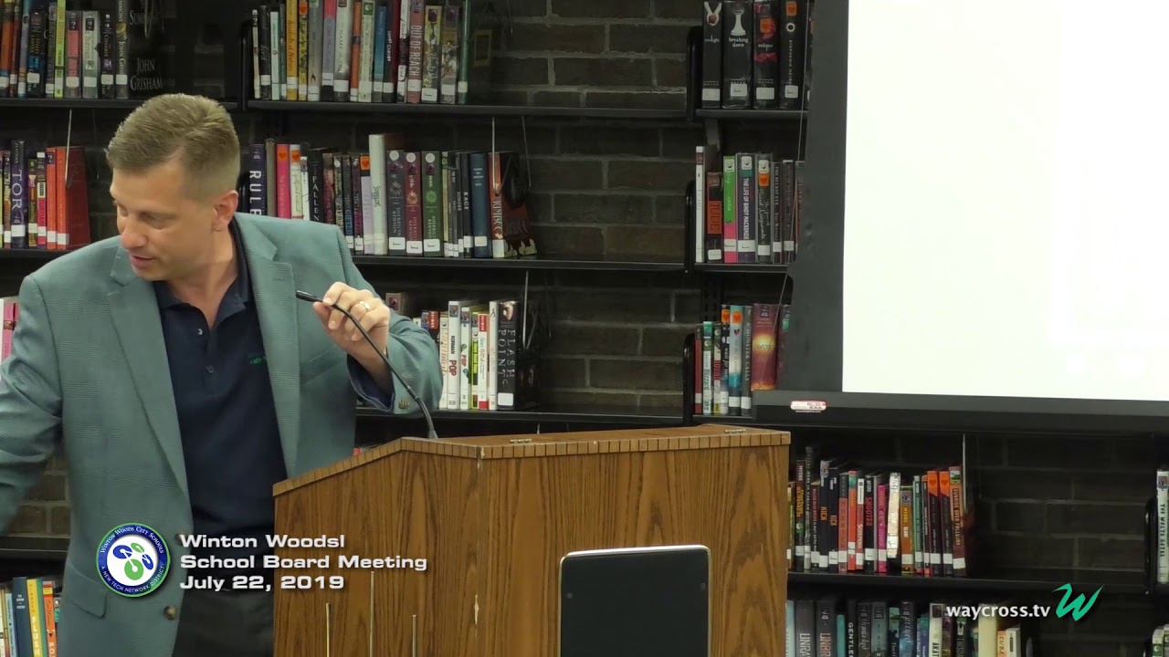 Winton Woods Board of Education Meeting of July 22, 2019 YouTube
