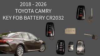 2018-2024 Toyota Camry Key Fob Battery Replacement Guide (CR2032)