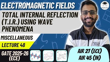 Total Internal Reflection using Wave Phenomena || EMFT || ECE || PrepFusion || Himanshu Agarwal