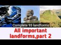 All important landforms,part 2,(सभी प्रमुख स्थलरूप)