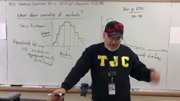 Section 10.2 (5) Conditions for a Multiple Regression - Normality of Residuals (Histograms)