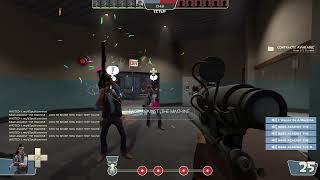 Public TF2 server filled with bots in seconds.