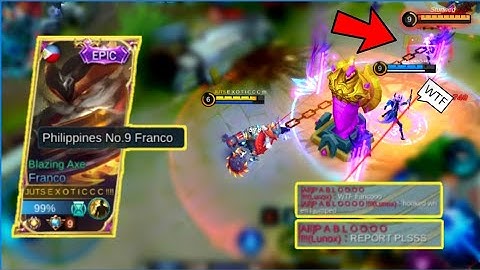 NEW EPIC SKIN BLAZING AXE FRANCO😱🔥 l FRANCO RANK MONTAGE #21 l EXOTIC l MLBB