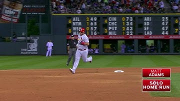 STL@COL: Adams crushes a solo homer to right