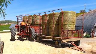 The Big Move: Stockpiling a Summer's Worth of Bedding! Hauling Bales On A Dairy Farm!