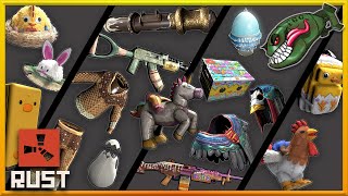 Rust Skins | Easter 2025 - Chicken & Horse Costumes, Egg Suit, Nest & Bunny Hats, Cerulean Rustigé