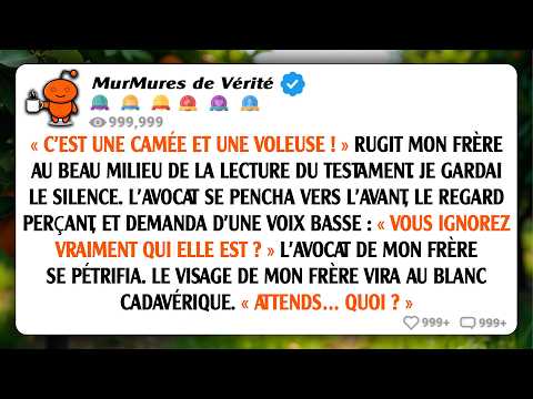 À la lecture du testament, mon frère a hurlé : « C’est une junkie, rayez-la ! » jusqu’à ce que...