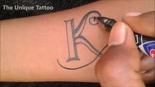 K Name Tattoo || Tattoo