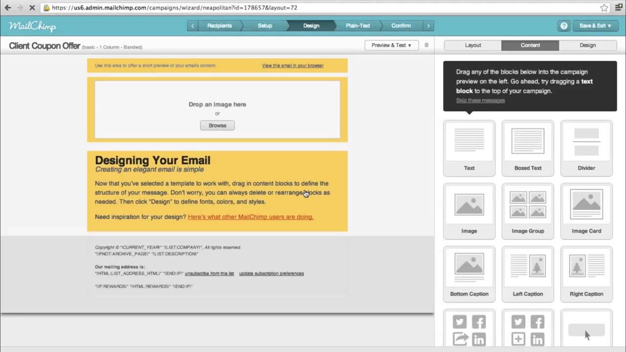 Email Marketing : Guide to using MailChimp - YouTube