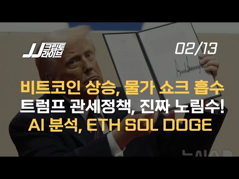 비트코인 98K 접근, 트럼프 관세정책 진짜 노림수, ETH SOL <strong>DOGE</strong> 가격 AI로 분석