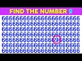 Find the odd Letter - Number | Spot the difference easy