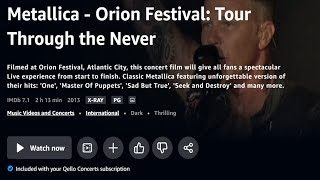 Metallica - Orion Festival: Tour Through the Never * Belle Isle, Detroit, MI, US (Jun 09, 2013) HDTV