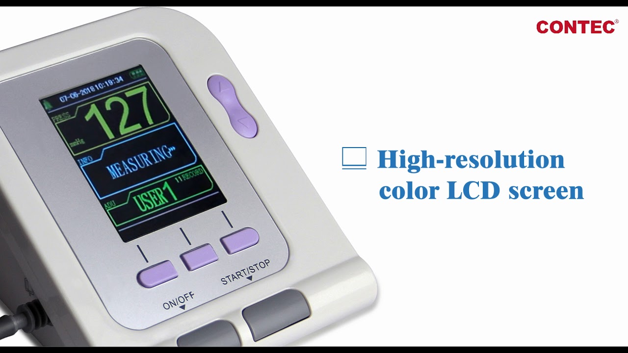 CONTEC CONTEC08A Digital Blood Pressure Monitor Machine Upper Arm sphy