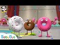 甜甜圈運動會 | 學習顏色兒歌童謠 | 大灰狼卡通動畫 | 寶寶巴士 | 奇奇 | Learn Chinese | BabyBus