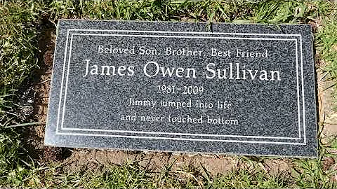 Musician James Owen Sullivan 'The Rev' Grave Good Shepherd Cemetery Huntington Beach California USA