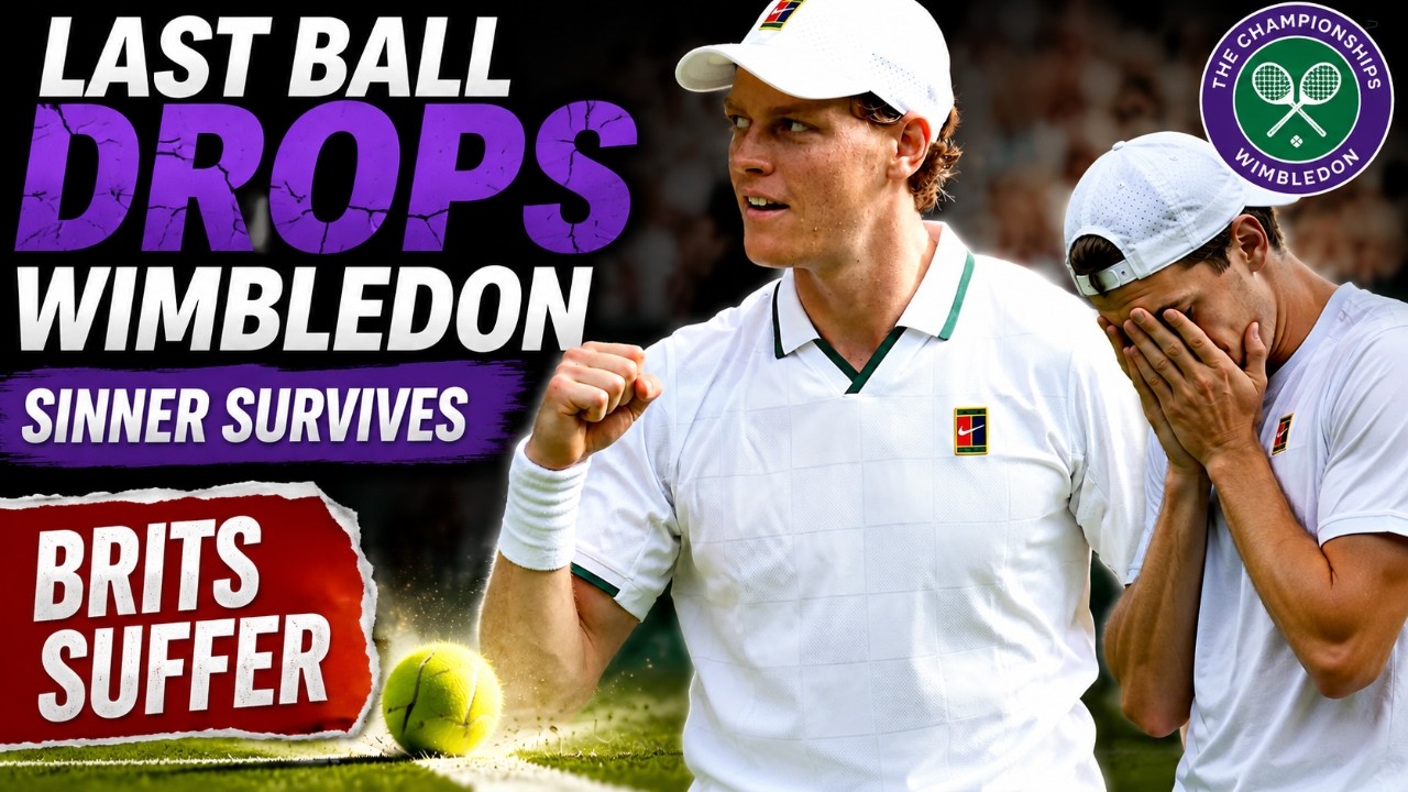 Last Ball Drops Wimbledon: Sinner survives | Chwalinska pain | Pegula, Sabalenka thru | Brits agony