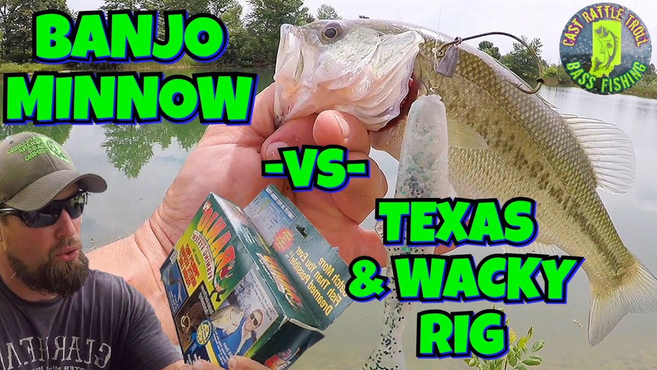 BANJO Minnow Vs. Modern RIGS (Wacky & Texas) Bass Fishing 