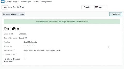 Odoo Dropbox Configuration and Log In v19 by faOtools