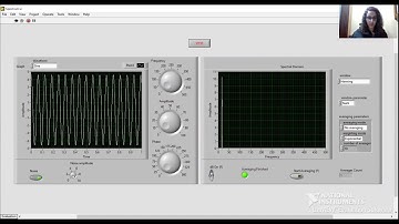 Digital Spectrum Analyzer LabView (Final project course ELCN100), Name and ID in description