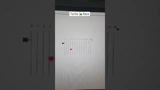 Turtle race with turtle library python #python #pythoncode