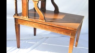 ANTIQUE 1950's MERSMAN 2 TIER MAHOGANY NIGHTSTAND #7640